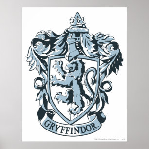 Harry Potter   Gryffindor Crest Blue Poster