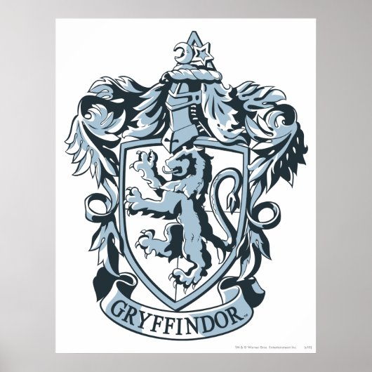 Harry Potter | Gryffindor Crest Blue Poster (Voorkant)
