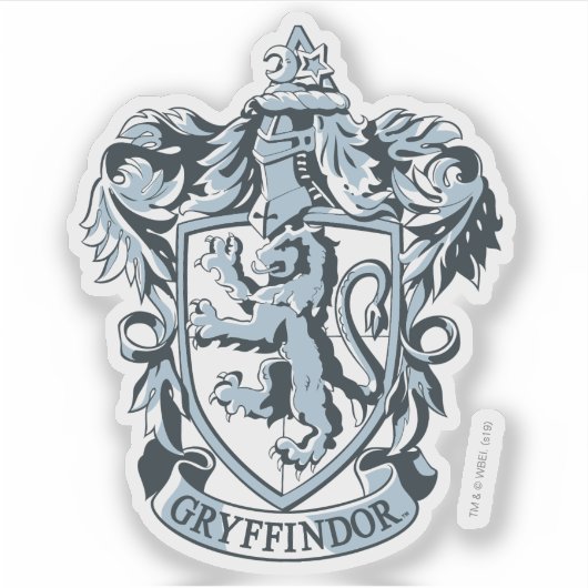 Harry Potter | Gryffindor Crest Blue Sticker (Voorkant)