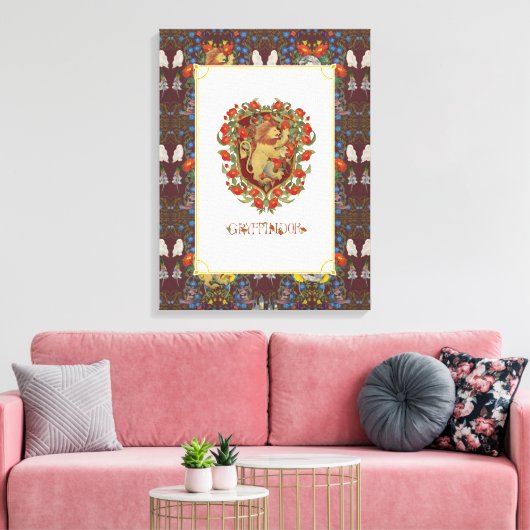HARRY POTTER™ | GRYFFINDOR™ Crest Canvas Afdruk (Insitu (Woonkamer))
