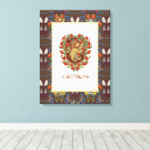 HARRY POTTER™ | GRYFFINDOR™ Crest Canvas Afdruk (Insitu (Houten vloer))