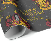 Harry Potter | Gryffindor Crest - Fijne Kerstmis Cadeaupapier (Rol Hoek)