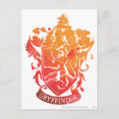 Harry Potter| Gryffindor Crest - geplateerd Briefkaart (Voorkant)