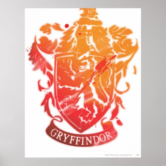 Harry Potter | Gryffindor Crest - Geplateerd Poster (Voorkant)