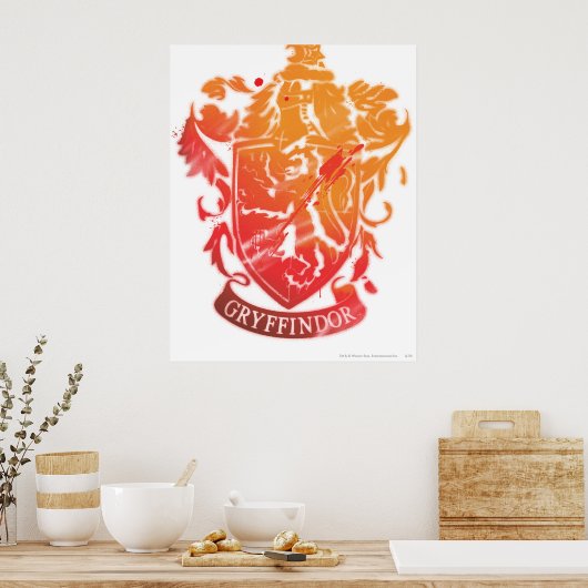 Harry Potter | Gryffindor Crest - Geplateerd Poster (Keuken)