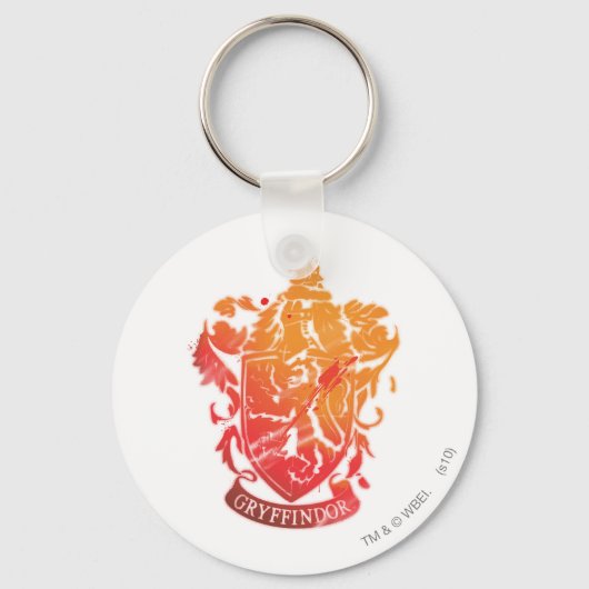 Harry Potter | Gryffindor Crest - Geplateerd Sleutelhanger (Voorkant)