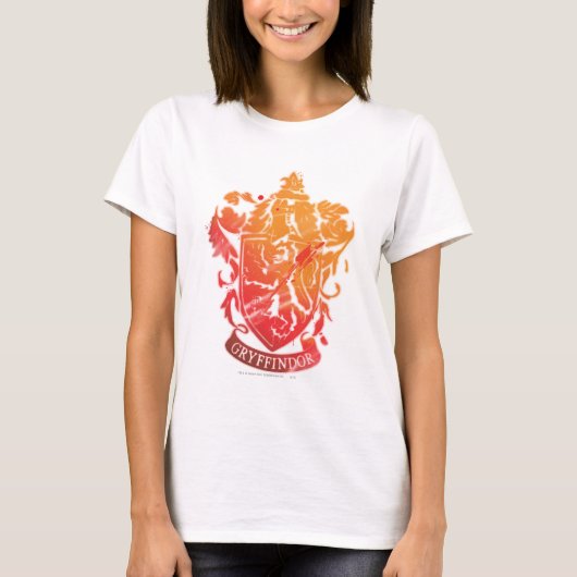 Harry Potter| Gryffindor Crest - geplateerd T-shirt (Voorkant)