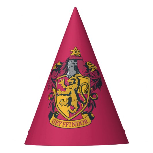 Harry Potter | Gryffindor Crest Gold en Red Feesthoedjes (Voorkant)