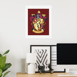 Harry Potter Gryffindor Crest Gold en Red Folie Afdrukken