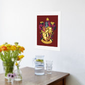 Harry Potter | Gryffindor Crest Gold en Red Folie Afdrukken (Laag (Keuken))