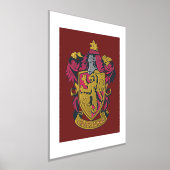 Harry Potter | Gryffindor Crest Gold en Red Folie Afdrukken (Laagn)