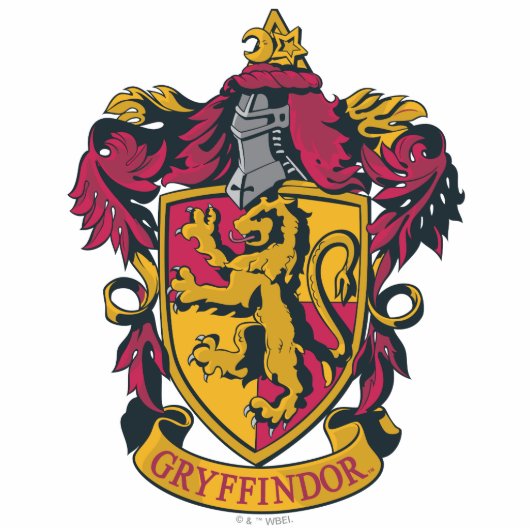 Harry Potter | Gryffindor Crest Gold en Red Fotobeeldje Sleutelhanger (Voorkant)