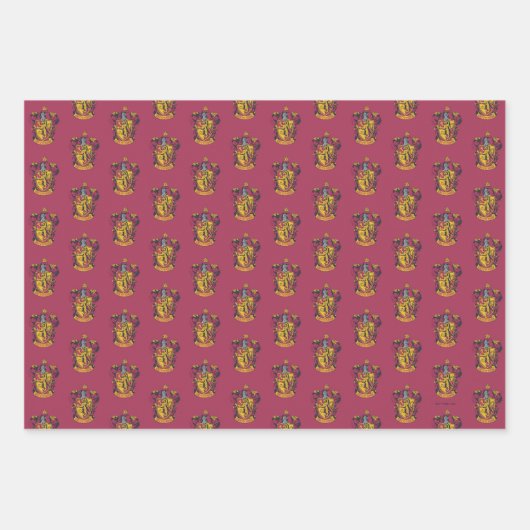 Harry Potter | Gryffindor Crest Gold en Red Inpakpapier Vel (Voorkant)