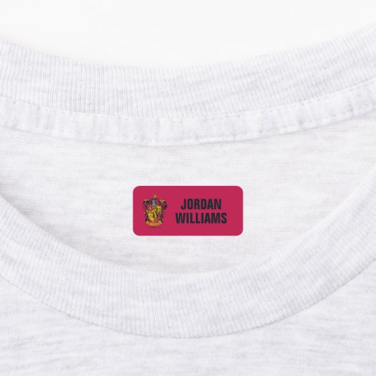 Harry Potter | Gryffindor Crest Gold en Red Labels (Aangebracht)