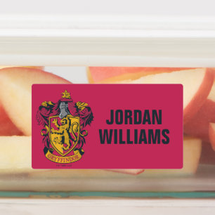 Harry Potter Gryffindor Crest Gold en Red Labels