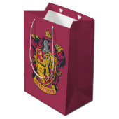 Harry Potter | Gryffindor Crest Gold en Red Medium Cadeauzakje (Achterkant Gekanteld)