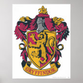 Harry Potter | Gryffindor Crest Gold en Red Poster (Voorkant)