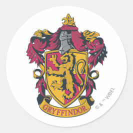 Harry Potter| Gryffindor Crest Gold en Red Ronde Sticker