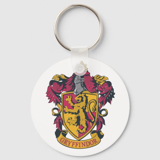 Harry Potter | Gryffindor Crest Gold en Red Sleutelhanger (Voorkant)