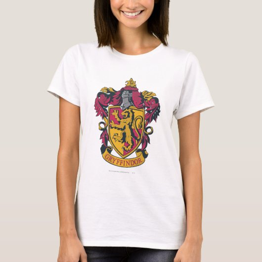 Harry Potter| Gryffindor Crest Gold en Red T-shirt (Voorkant)