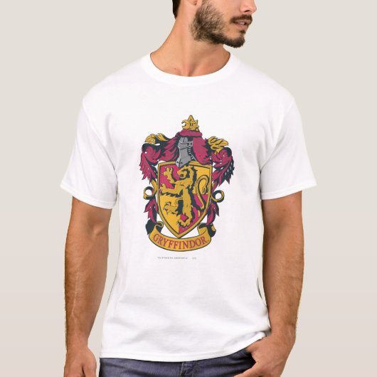 Harry Potter | Gryffindor Crest Gold en Red T-shirt (Voorkant)