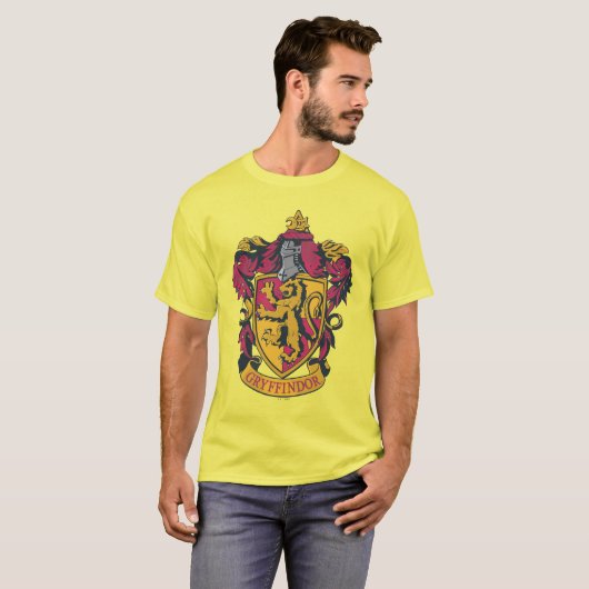 Harry Potter| Gryffindor Crest Gold en Red T-shirt (Voorkant volledig)