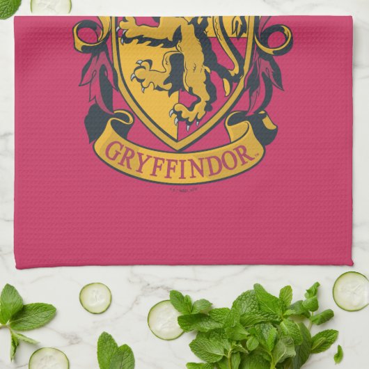 Harry Potter | Gryffindor Crest Gold en Red Theedoek (Gevouwen)