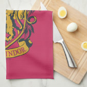 Harry Potter | Gryffindor Crest Gold en Red Theedoek (Quarter Fold)