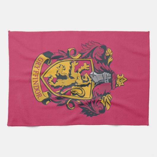 Harry Potter | Gryffindor Crest Gold en Red Theedoek (Horizontaal)