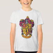 Harry Potter | Gryffindor Crest Gold en Red Tri-Blend Shirt (Voorkant)