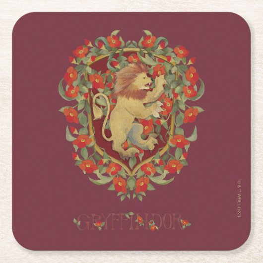 HARRY POTTER™ | GRYFFINDOR™ Crest Kartonnen Onderzetters (Voorkant)