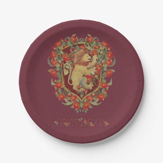 HARRY POTTER™ | GRYFFINDOR™ Crest Papieren Bordje (Voorkant)