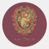 HARRY POTTER™ | GRYFFINDOR™ Crest Ronde Sticker (Voorkant)