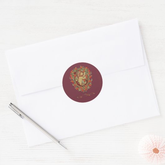 HARRY POTTER™ | GRYFFINDOR™ Crest Ronde Sticker (Envelop)