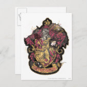 Harry Potter| Gryffindor Crest - Vernietigd Briefkaart (Voorkant / Achterkant)