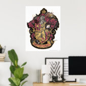 Harry Potter | Gryffindor Crest - vernietigd Poster (Thuiskantoor)
