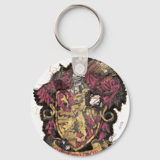 Harry Potter | Gryffindor Crest - vernietigd Sleutelhanger (Voorkant)