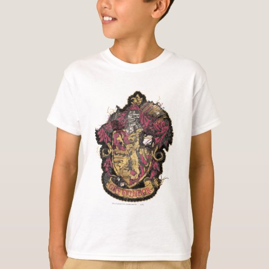 Harry Potter| Gryffindor Crest - Vernietigd T-shirt (Voorkant)