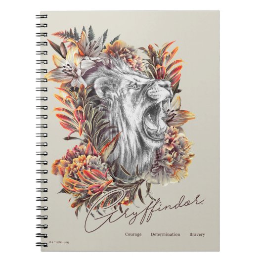 HARRY POTTER™ GRYFFINDOR™ Floral Notitieboek (Voorkant)