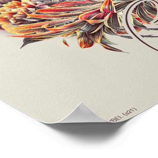 HARRY POTTER™ GRYFFINDOR™ Floral Poster (Hoek)