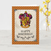 Harry Potter | Gryffindor Happy Birthday Kaart (Gele Bloem)