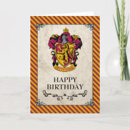 Harry Potter | Gryffindor Happy Birthday Kaart