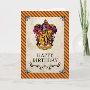 Harry Potter   Gryffindor Happy Birthday Kaart