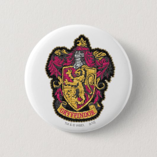 Harry Potter | Gryffindor House Crest Ronde Button 5,7 Cm (Voorkant)