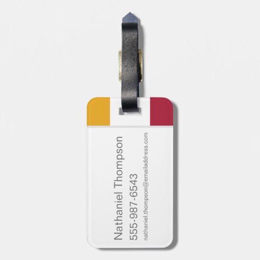 Harry Potter | Gryffindor House Pride Crest Bagagelabel (Achterkant verticaal)