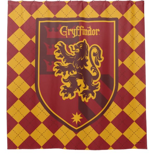 Harry Potter | Gryffindor House Pride Crest Douchegordijn (Voorkant)