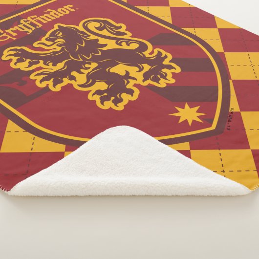 Harry Potter | Gryffindor House Pride Crest Sherpa Deken (3/4)