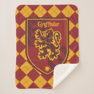 Harry Potter   Gryffindor House Pride Crest Sherpa Deken