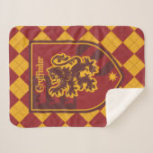Harry Potter | Gryffindor House Pride Crest Sherpa Deken (Voorkant (horizontaal))