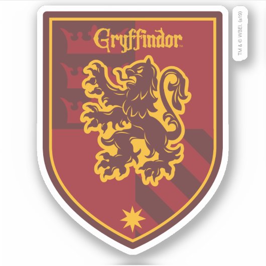 Harry Potter | Gryffindor House Pride Crest Sticker (Voorkant)